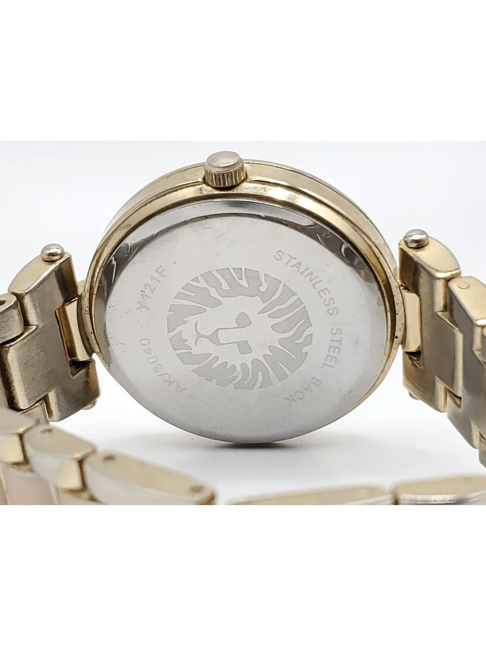 Anne Klein Quartz Womens Watch New Battery Two-Tone 33mm